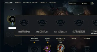 Unranked com 40 CHamps e 3 Skins