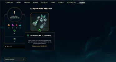 Conta Unranked (ex Platina) com 35 Champs e 6 Skins