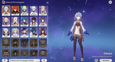 CONTA AR40 COM DILUC/GANYU 5* + ARMA 5* ORGULHO CELESTIAL