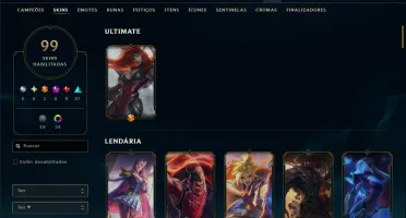 Ouro 2 com 100 Champs e 99 Skins ( MAIN ADC )