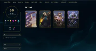 Ouro 2 com 100 Champs e 99 Skins ( MAIN ADC )