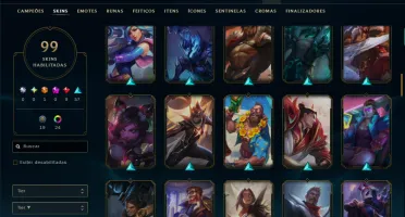 Ouro 2 com 100 Champs e 99 Skins ( MAIN ADC )