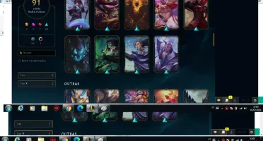 Conta LoL todos os campeões 91 skins Platina 3