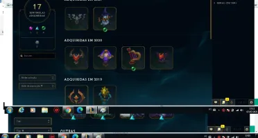 Conta LoL todos os campeões 91 skins Platina 3