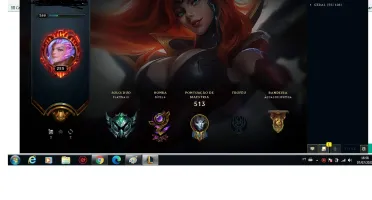 Conta LoL todos os campeões 91 skins Platina 3
