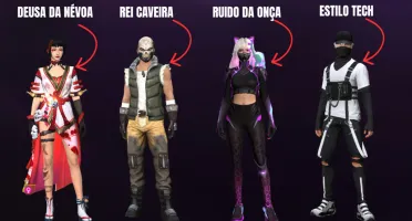 [Promocâo] - Contas Free Fire Com Rei Caveira / Angelical