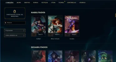 CONTA UNRANKED | NV 30 | 3 CAMP | 40195 ESSÊNCIAS | 130 RP