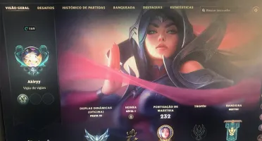 Vendo Rápido conta LoL 57 skins 1 Mítica 1 ultimate