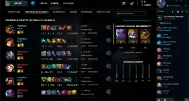 Conta league of legends 153 skins full champ