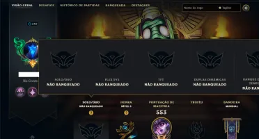 Unranked com TODOS os Champs e 90 Skins ( MID / JG / SUP )