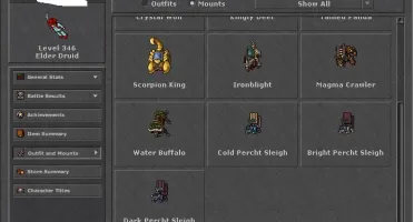 Conta 35% Loyalty - 346 Druid