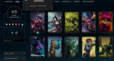 [Entrega Automática] Conta Lol Prata, 60 Skins, 3 Lendárias