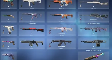CONTA PLATINA 20 SKINS + COM FACA GLITCHPOP