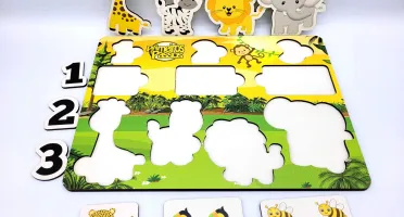 Jogo de Encaixe Safari Personalizado