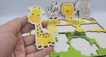 Jogo de Encaixe Safari Personalizado