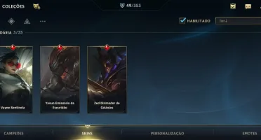 WILD RIFT 49 SKINS; 11K PONTOS COLECIONADOR; +EMAIL CRIAÇÃO