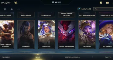 WILD RIFT 49 SKINS; 11K PONTOS COLECIONADOR; +EMAIL CRIAÇÃO