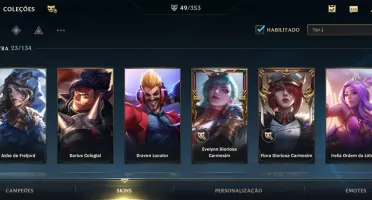 WILD RIFT 49 SKINS; 11K PONTOS COLECIONADOR; +EMAIL CRIAÇÃO