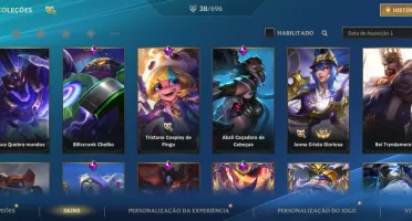Conta Wild Rift com 38 Skins— Inclui Skins Raras e exclusiva