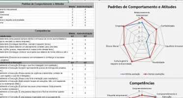 Pack de Planilhas para avaliação de funcionários