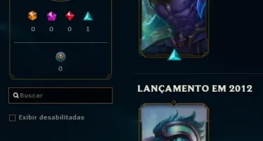 Conta LoL Diamante 1 com RP/E