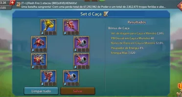 Lords Mobile T4, set de caça, passe elite, email fake