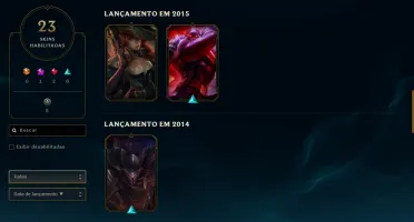 Vendo conta de lol lvl 62 e duas Skins vitoriosas