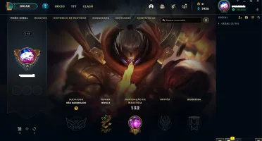 Vendo conta de lol lvl 62 e duas Skins vitoriosas