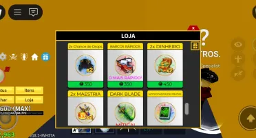 Conta de Blox Fruits com Raça V4 e frutas permanentes 