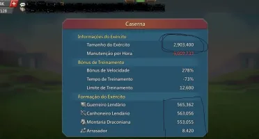 Lords Mobile Conta 325m - T4 - Boa e barata pra sair logo !!