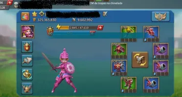 Lords Mobile Conta 325m - T4 - Boa e barata pra sair logo !!