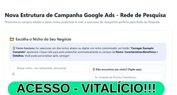 Crie Anúncios do Google Ads na Rede de Pesquisa em Segundos