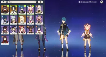 AR29 - Hutao com BIS + Xiao com BIS + Ningguang com BIS