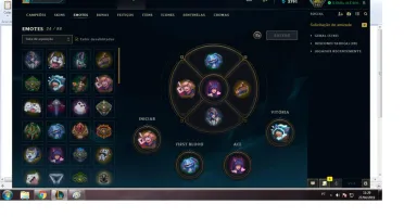 CONTA LEAGUE OF LEGENDS PRATA COM 9 PAGINAS DE RUNA 56 SKIN