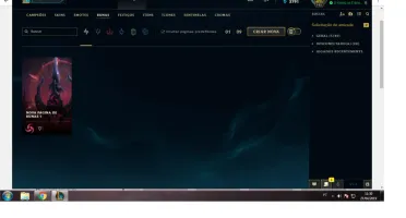 CONTA LEAGUE OF LEGENDS PRATA COM 9 PAGINAS DE RUNA 56 SKIN