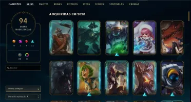 Conta Lol,Diamante 3 solo/diamante4 flex,147 campeões,94skin