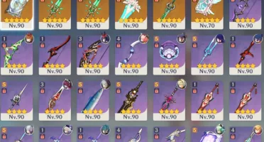 Genshin Impact Conta AR 58 11 Personagens 5 ⭐