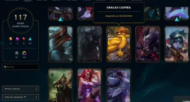 CONTA LOL - Platina III - 117 skins