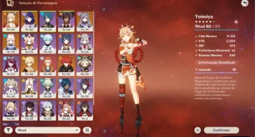 Genshin - AR49 - Yoimiya C3+Thundering pulse+Raiden+Armas t5