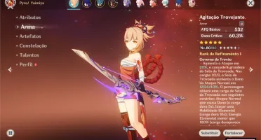 Genshin - AR49 - Yoimiya C3+Thundering pulse+Raiden+Armas t5