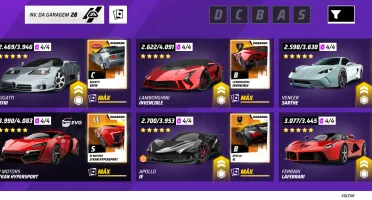 Conta Asphalt9 Unite 139 Carros