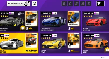 Conta Asphalt9 Unite 139 Carros