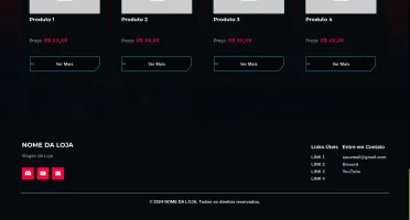 Site De Loja Com Temática Cyberpunk (Landing Page)