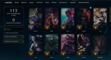 Bronze 2 com 45 Champs e 4 Skins