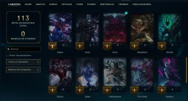 Bronze 2 com 45 Champs e 4 Skins