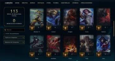 Bronze 2 com 45 Champs e 4 Skins