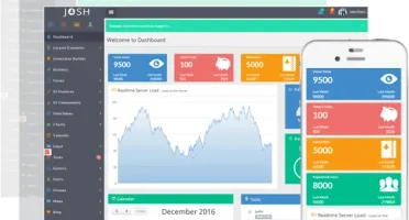 Josh – Laravel Admin Template + Front End + CRUD