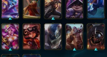 Conta mestre com 103 skins, contendo 7 lendarias e 148 champ