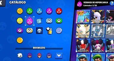 Conta de brawl stars com 76 brawlers, 23K de troféu e skins