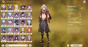 CONTA GENSHIN ITTO C2 + GOROU C4 + ATLAS CELESTIAL